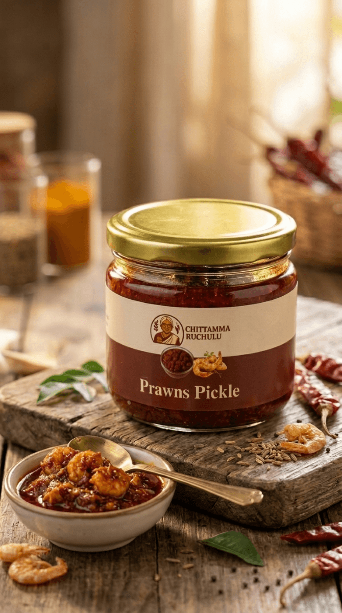Gongura Prawn Pickle view 2